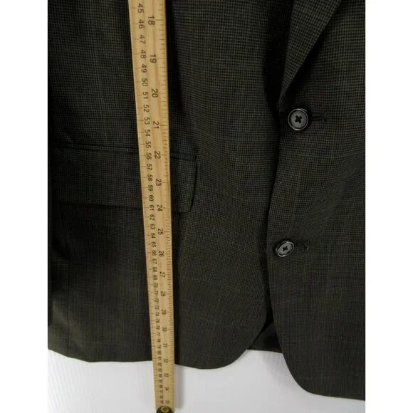 VINTAGE Brooks Brothers Sport Coat 41 L Blazer Houndstooth USA Union